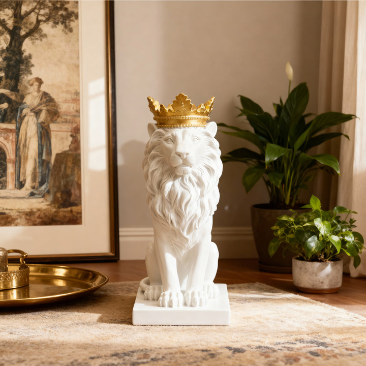 Rey Leon color Blanco con Dorado