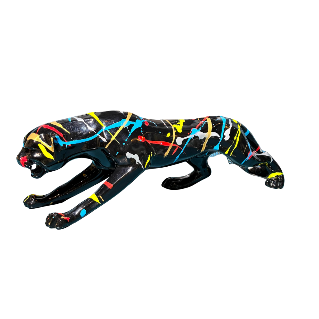 Leopardo Negro Multicolor L
