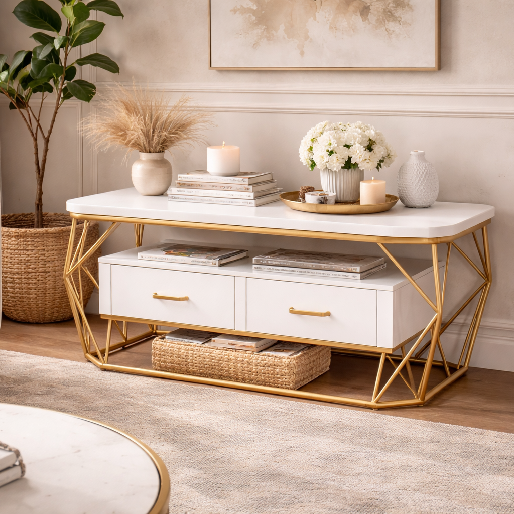 Mesa de centro con dos cajones OUTLET