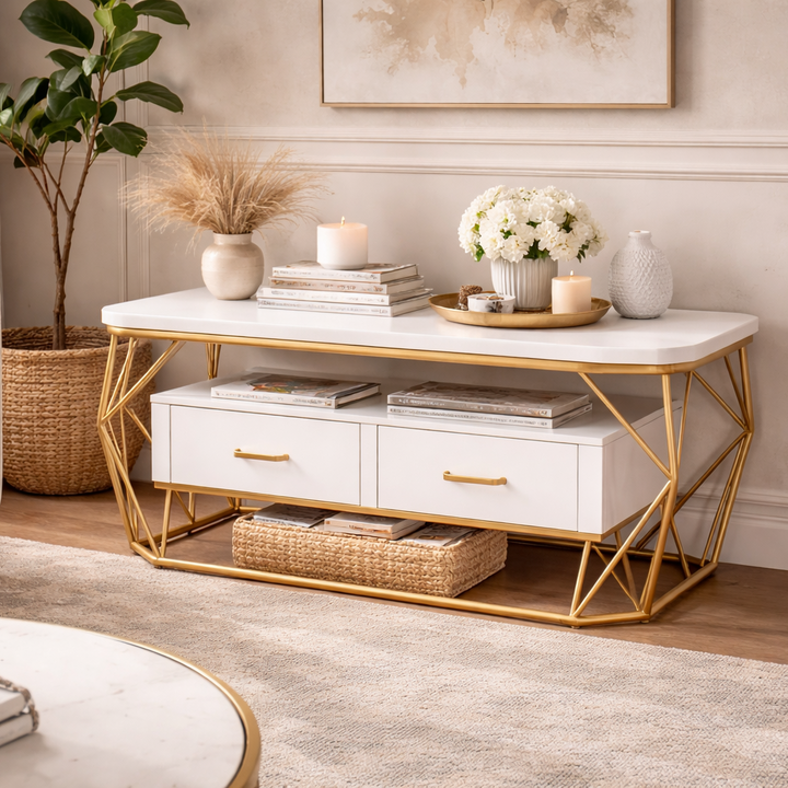 Mesa de centro con dos cajones OUTLET