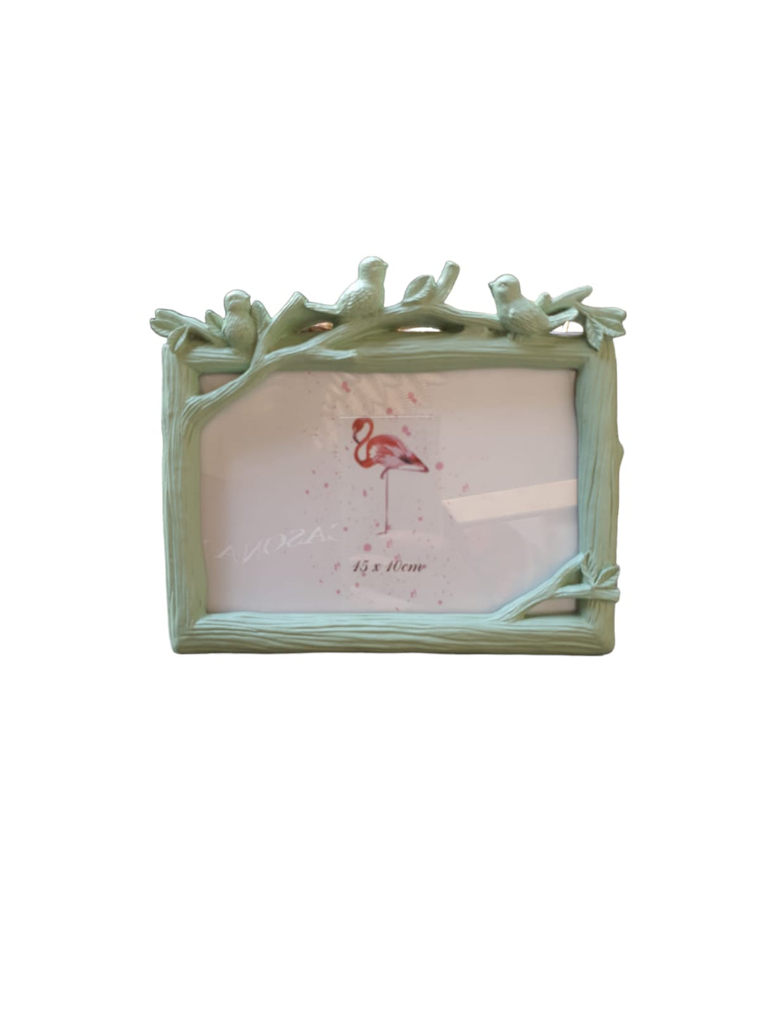 Portarretrato trio pajaritos horizontal M color verde