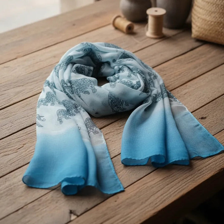 Pañuelo Indra Celeste