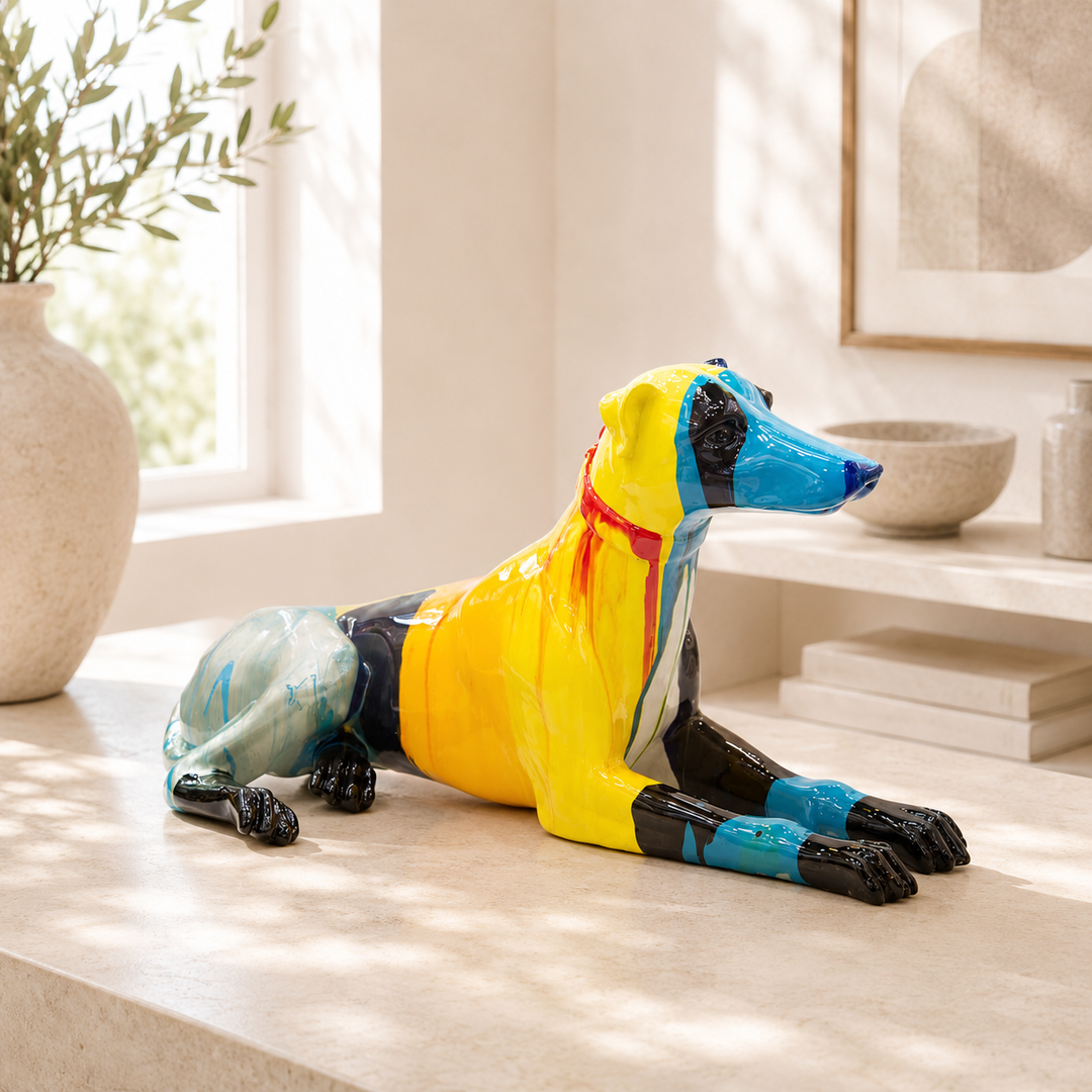Perro Multicolor Acostado  H2000-595 C