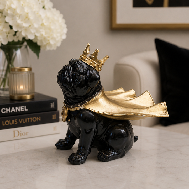 Perro Bulldog inglés Capa + Corona