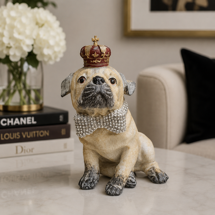 Perro Pug Corona Alcancia