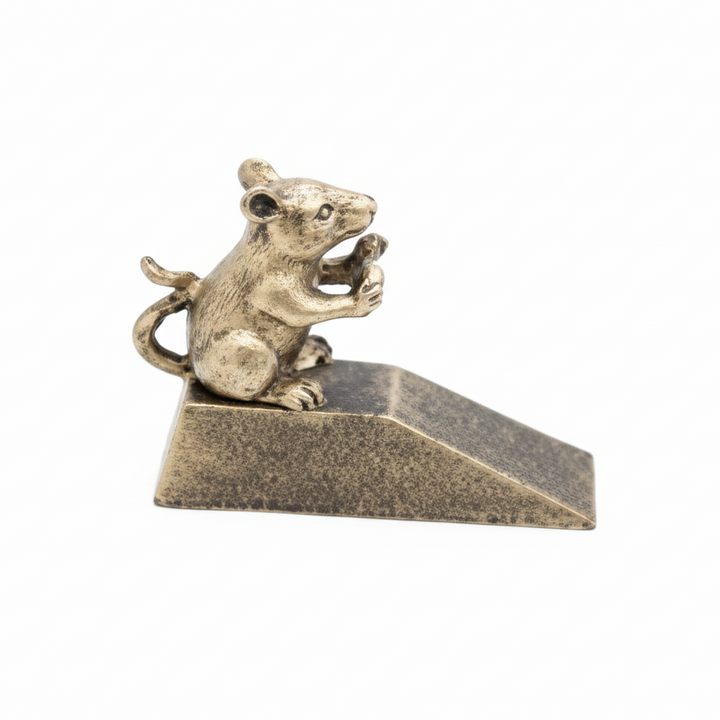 Tope De Puerta Ratón color Dorado de hierro