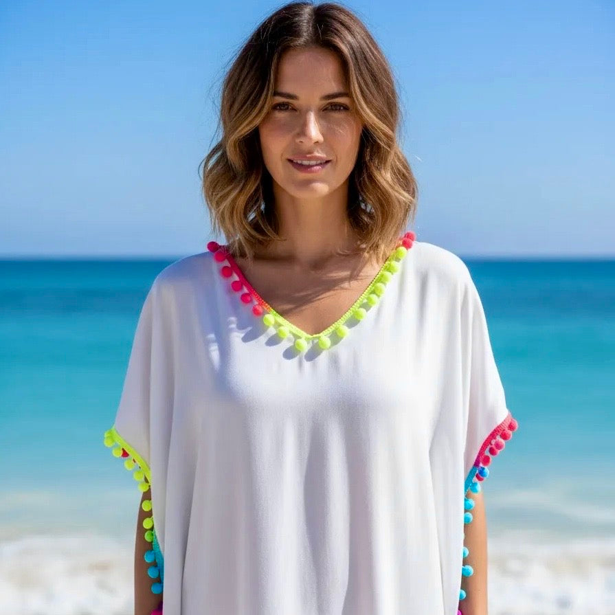 Salida de baño Isabella color blanco