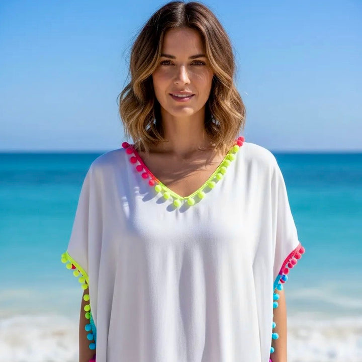 Salida de baño Isabella color blanco