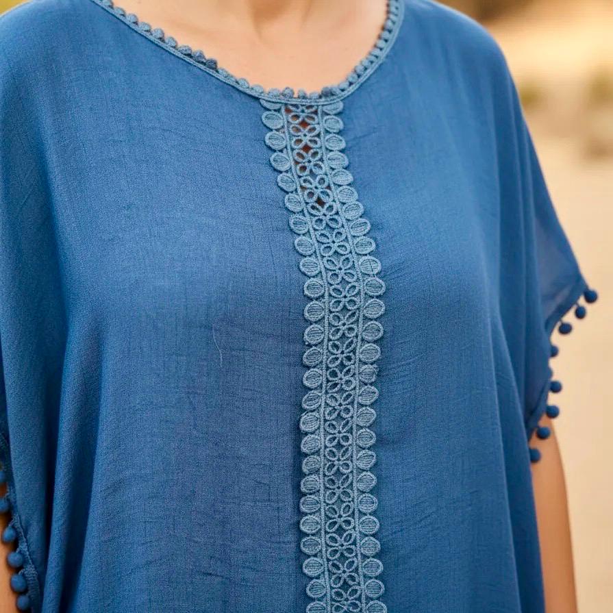 Salida de baño Sahara color azul