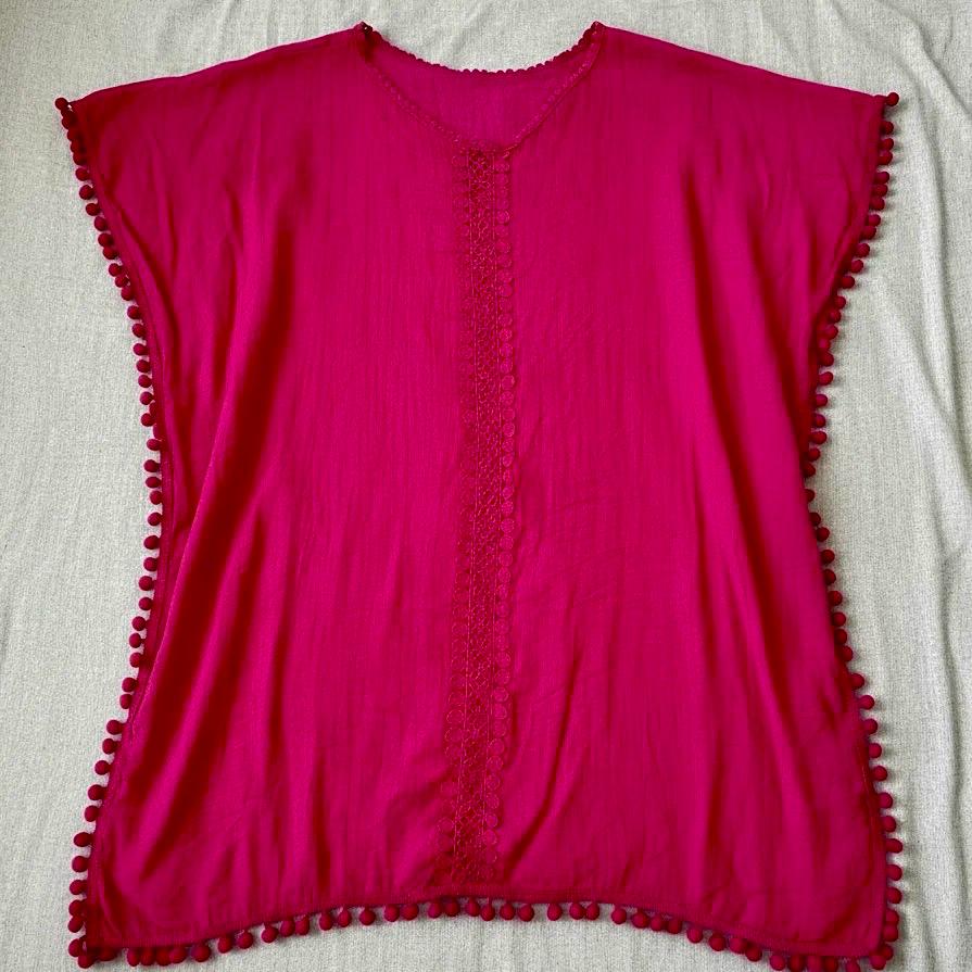 Salida de baño Sahara color fucsia