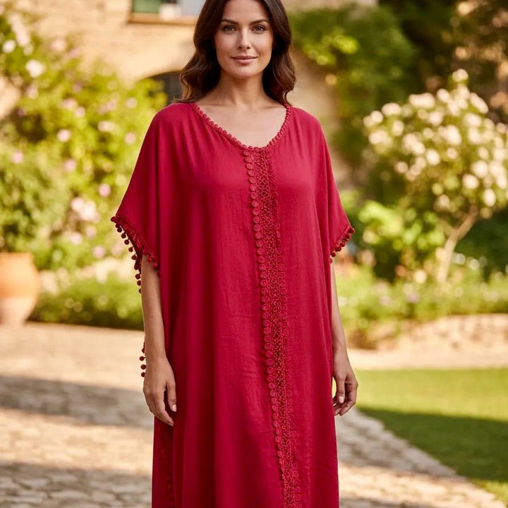 Salida de baño Sahara color rojo