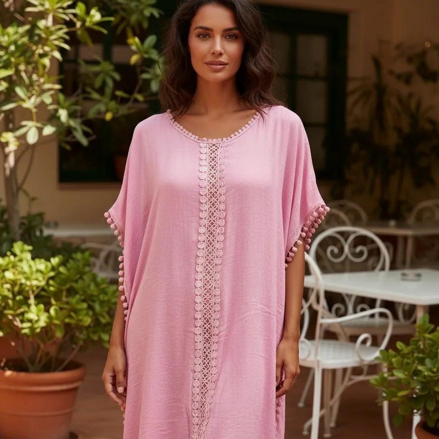 Salida de baño Sahara color rosado