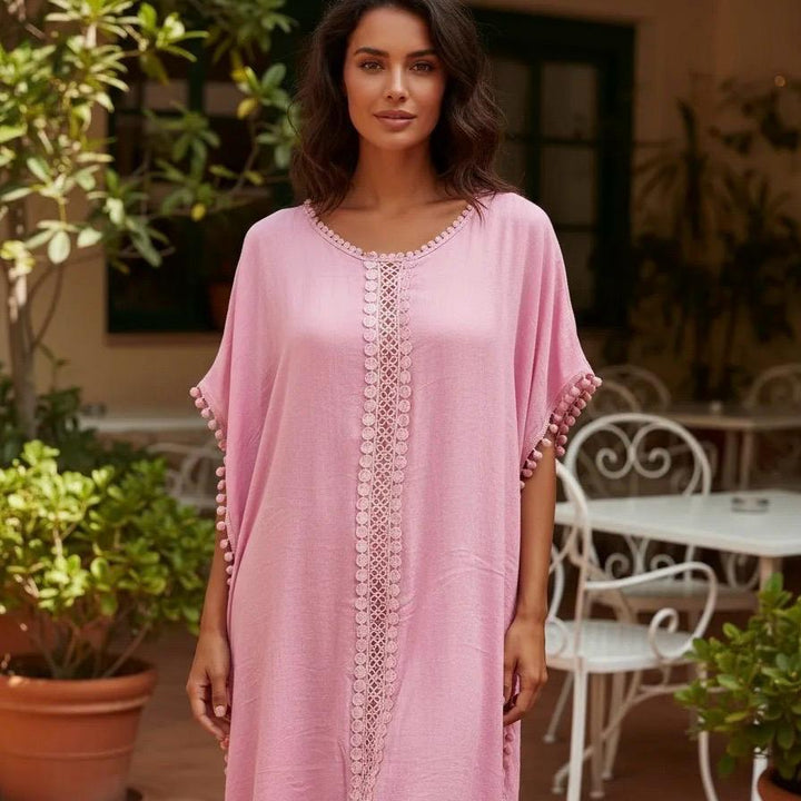 Salida de baño Sahara color rosado