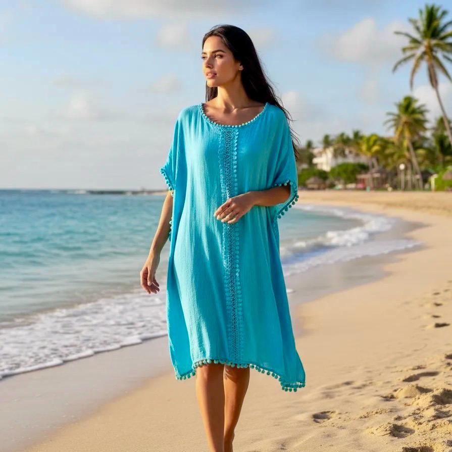 Salida de baño Sahara color Turquesa