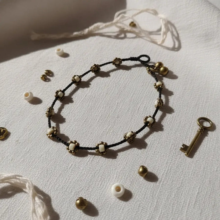 Tobillera Avelina Blanca