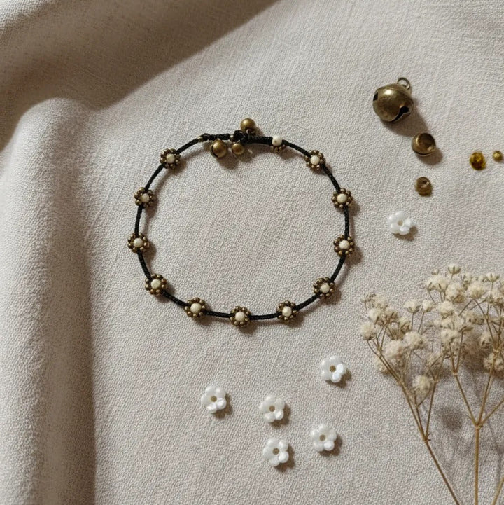 Tobillera Avelina Blanca