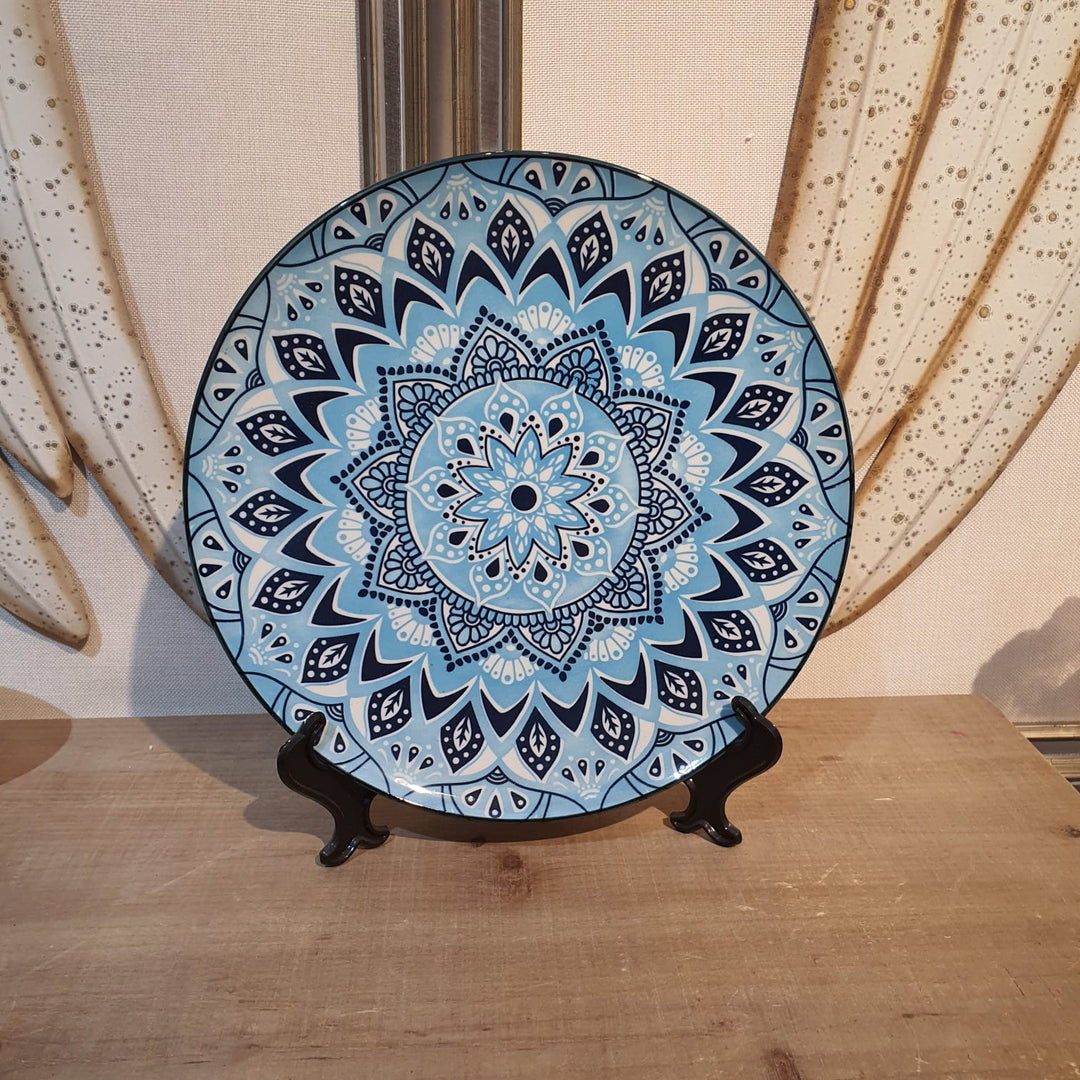 Plato Mandala Azul M3-12