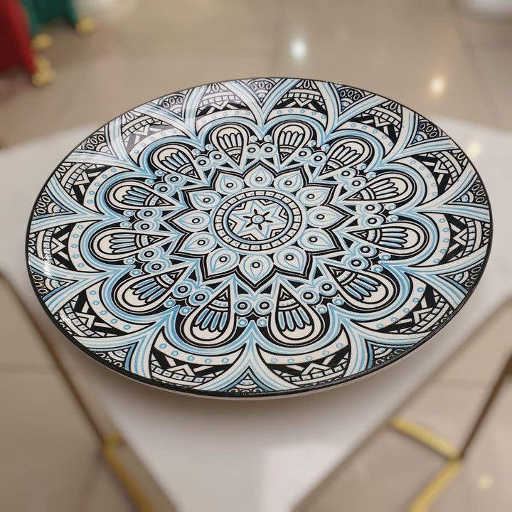 Plato Mandala color Celeste