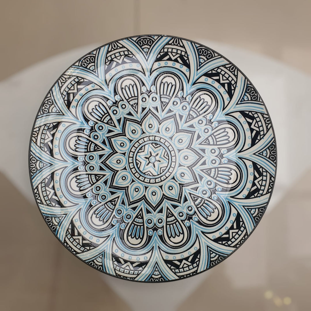 Plato Mandala color Celeste