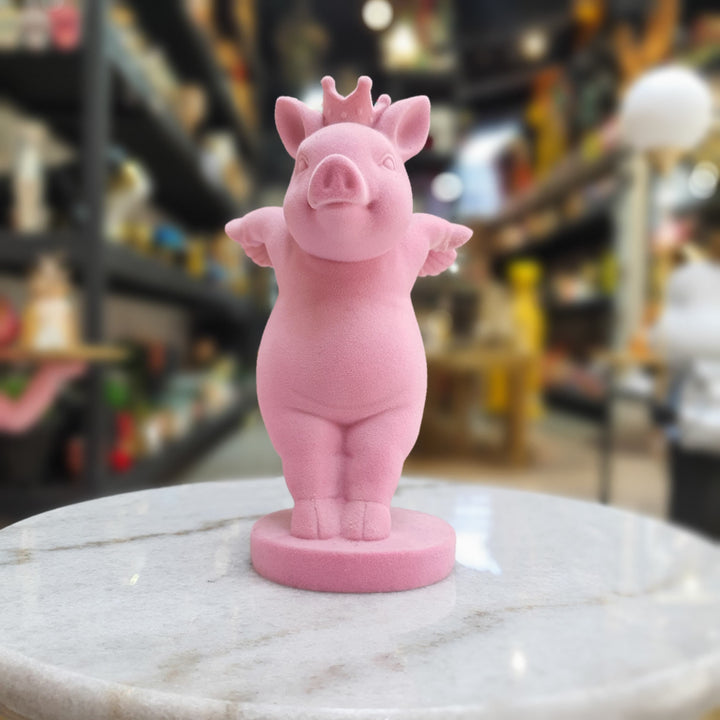 Cerdito alas acabado gamuza