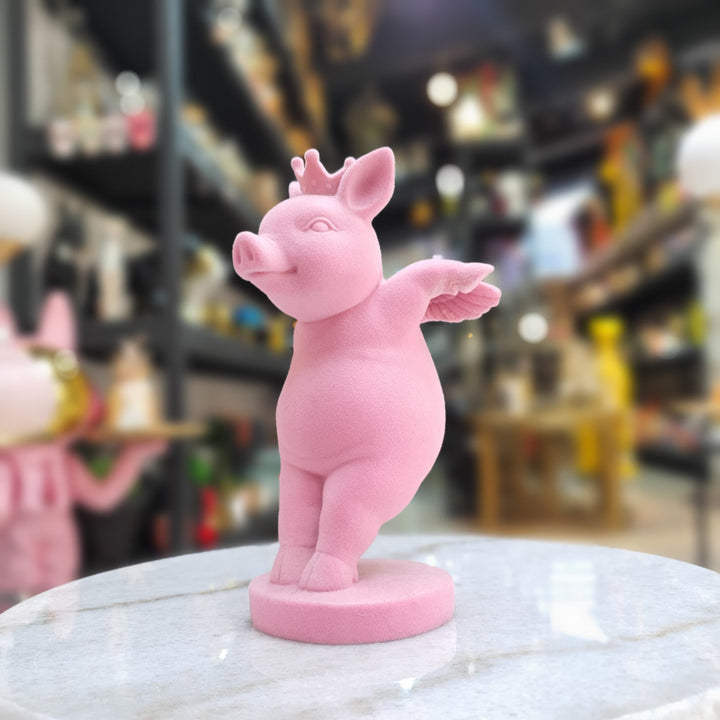 Cerdito alas acabado gamuza
