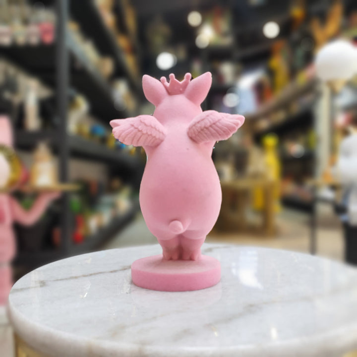 Cerdito alas acabado gamuza