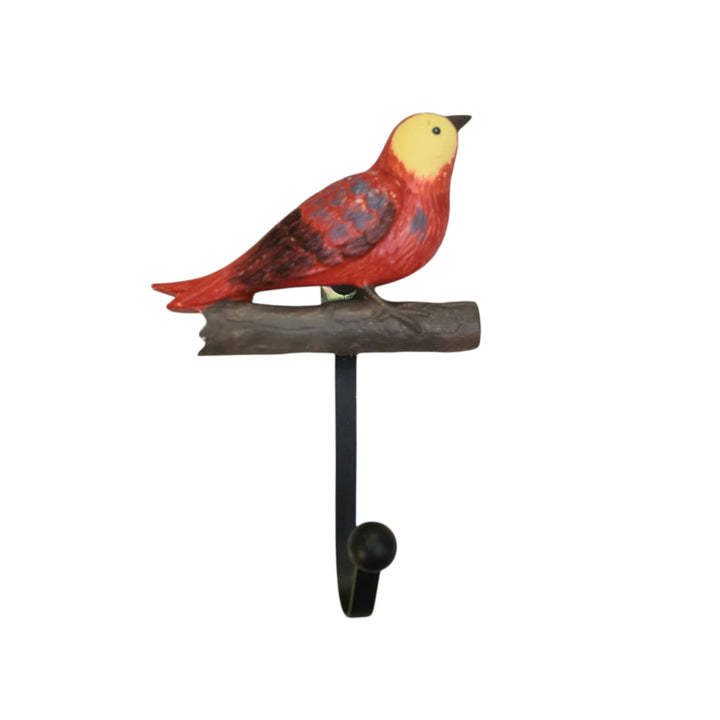 Percha pajarito color rojo