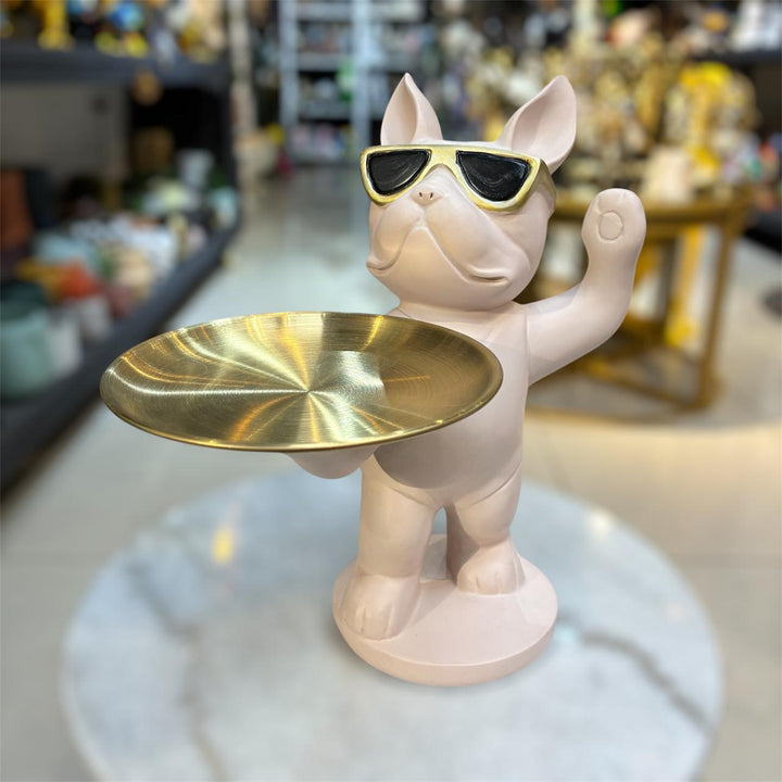 Perro Bulldog francés Lentes Bandeja