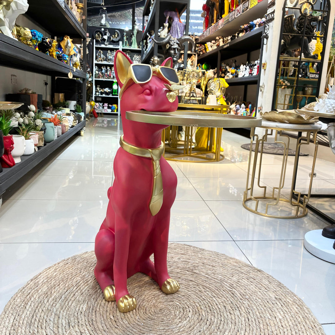 Perro Bandeja color Rojo
