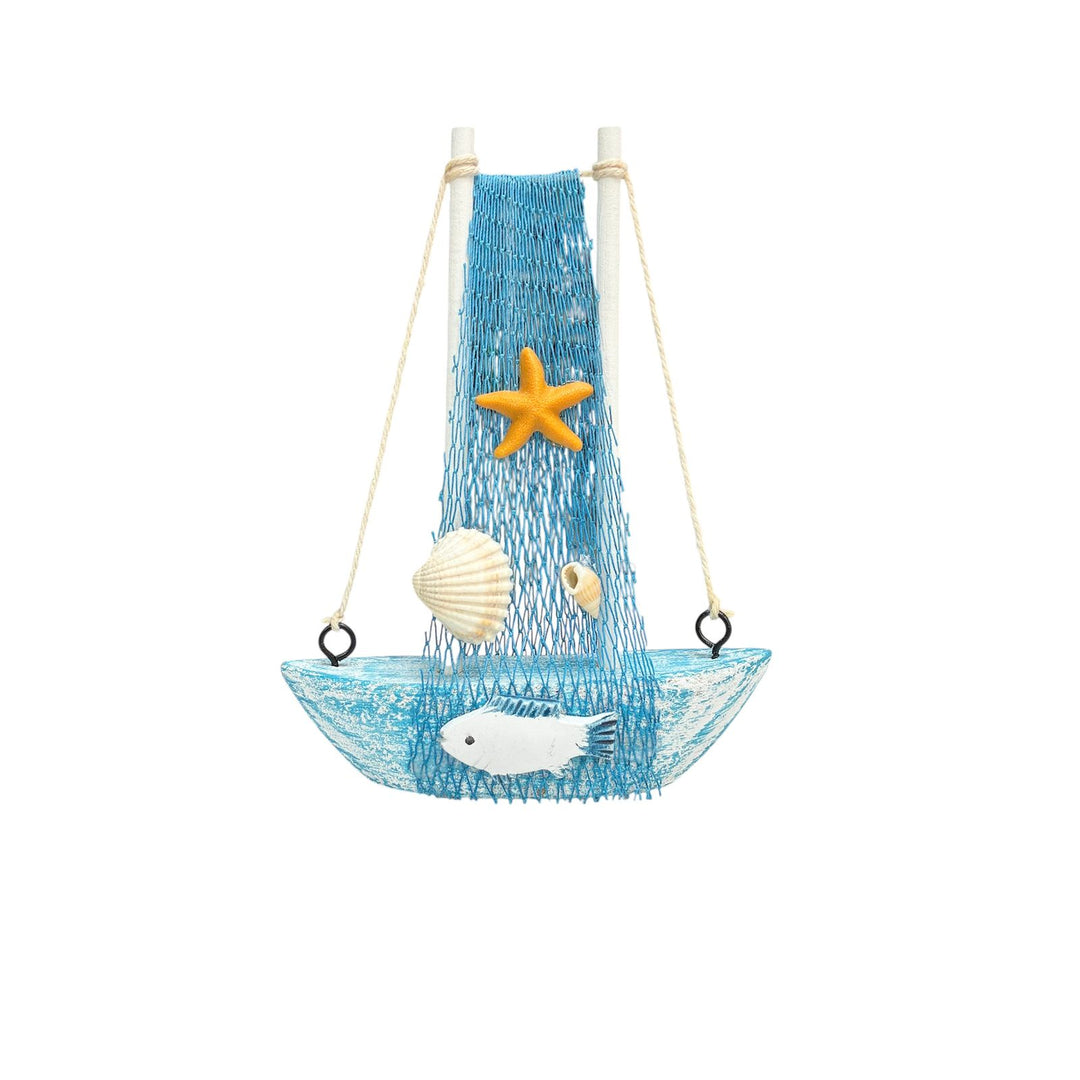 Mini barco azul