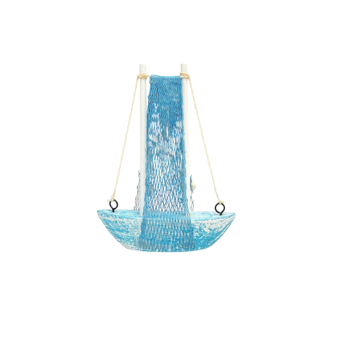 Mini barco azul