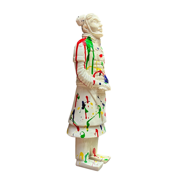 Terracota blanco multicolor de pie