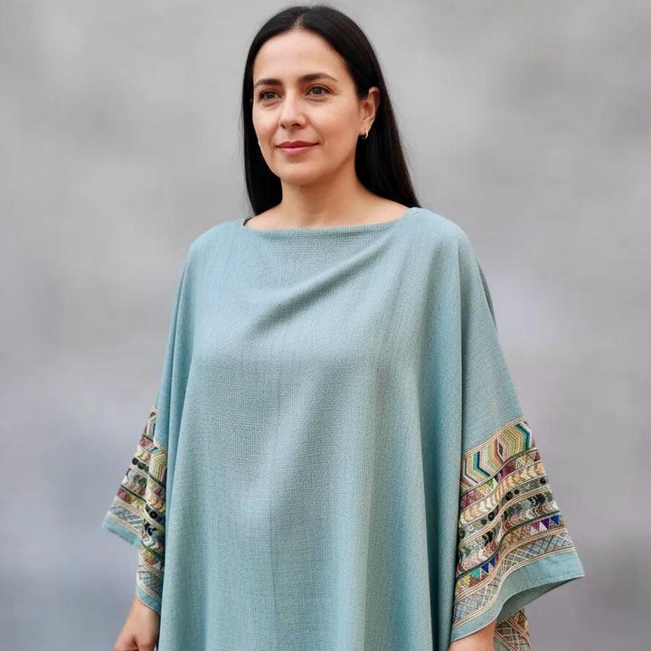 Salida de Baño Bordado color Verde Salvia