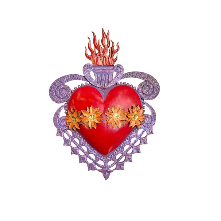 Corazon Mexicano con flores