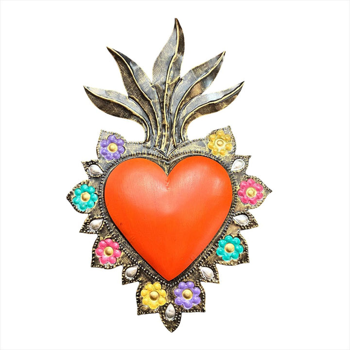 Corazon con flores
