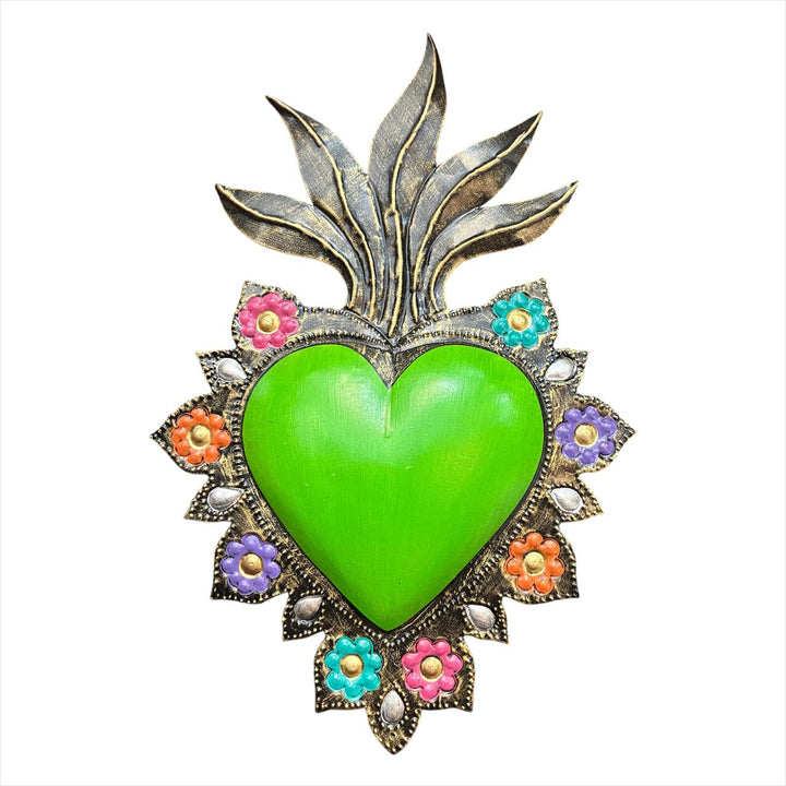 Corazon con flores