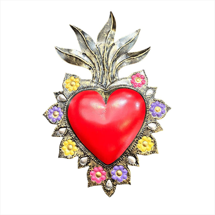 Corazon con flores