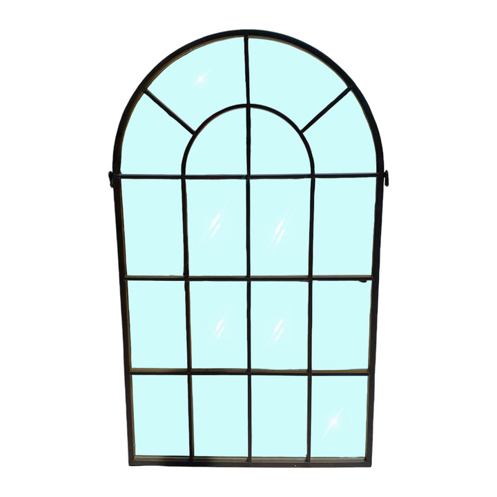 Espejo forma ventana color negro