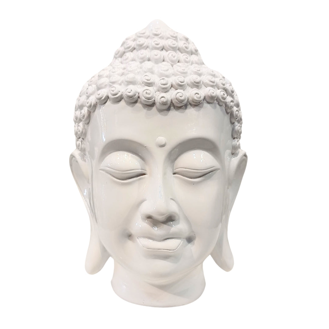 Cabeza buda color blanco