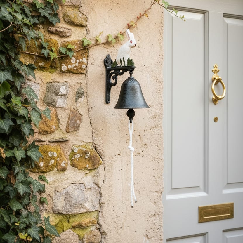 Adorno campana conejo de hierro CASONA DECO Campanas