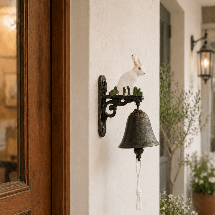 Adorno campana conejo de hierro CASONA DECO Campanas