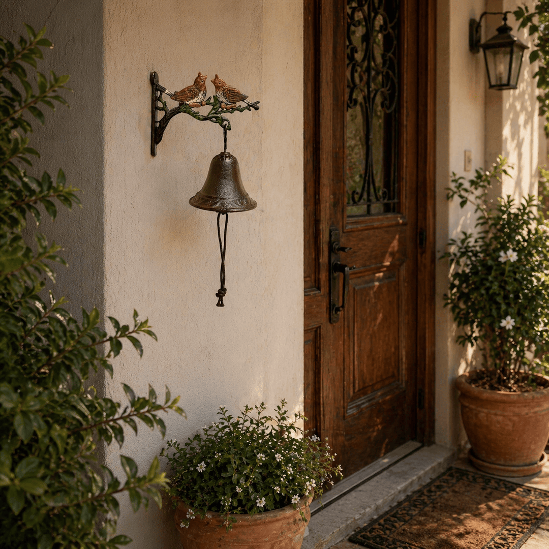 Adorno Campana Pajarito de Hierro CASONA DECO Campanas