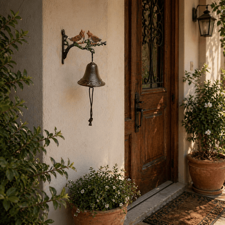 Adorno Campana Pajarito de Hierro CASONA DECO Campanas