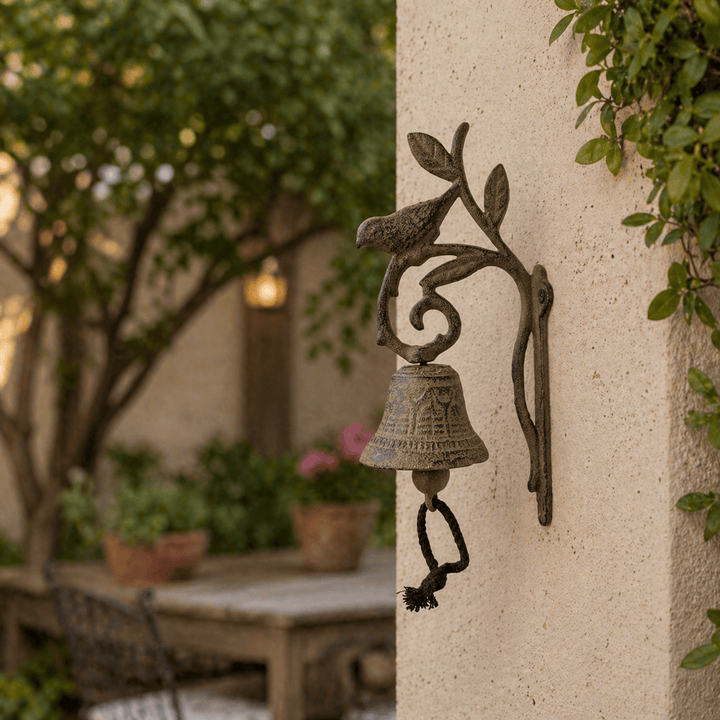 Adorno Campana Pajarito Marron CASONA DECO Campanas