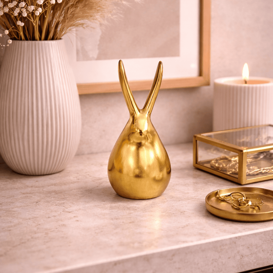 Adorno Conejo dorado pequeño CASONA DECO animales
