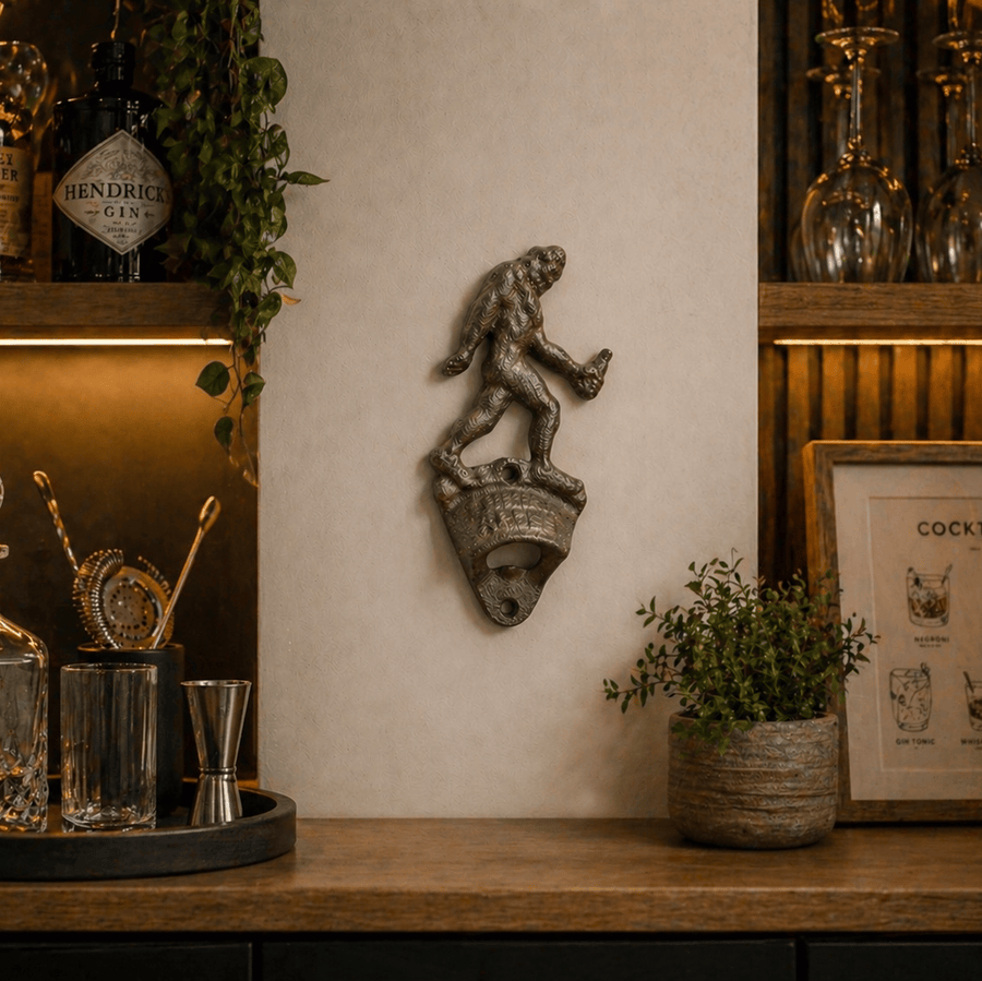 Adorno Destapador de Pared Bigfoot de hierro CASONA DECO decoracion