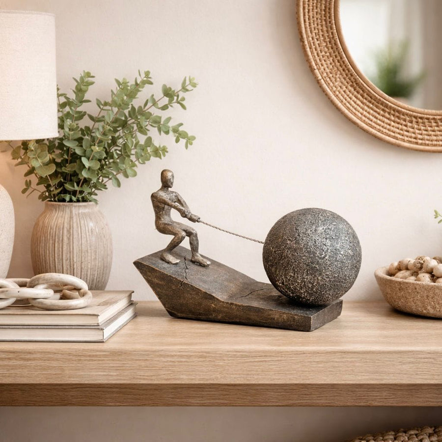 Adorno Figura Esfuerzo y Determinación con Esfera CASONA DECO decoracion