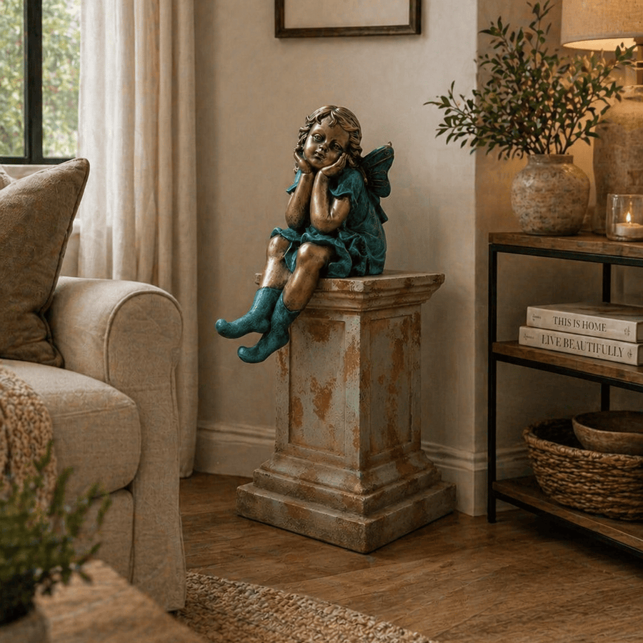Adorno Hada sentada CASONA DECO decoracion