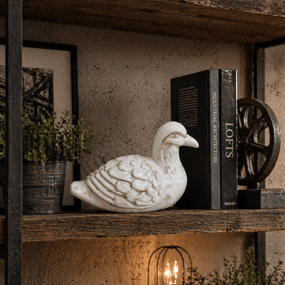 Adorno pato de cerámica CASONA DECO animales