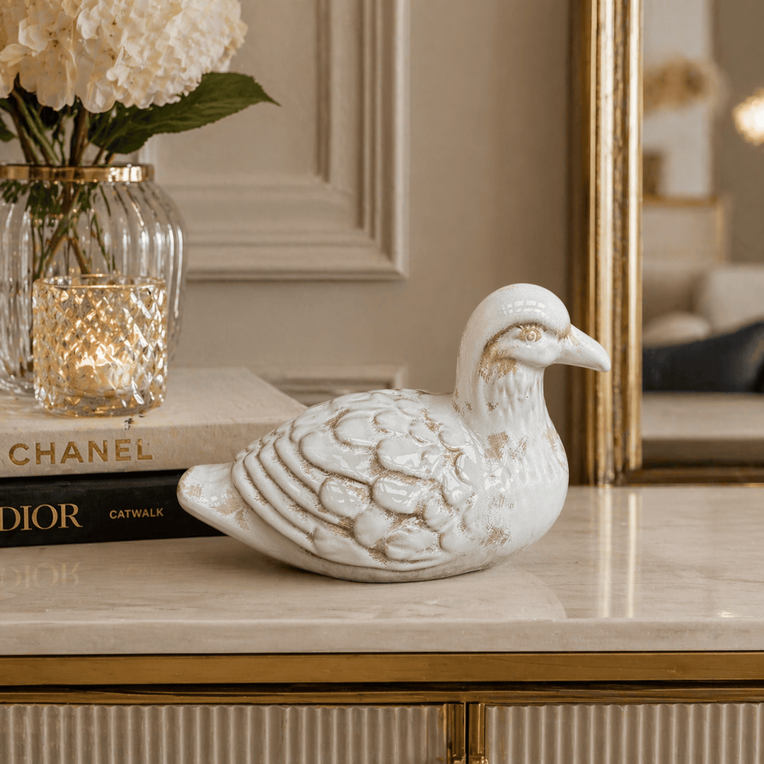 Adorno pato de cerámica CASONA DECO animales